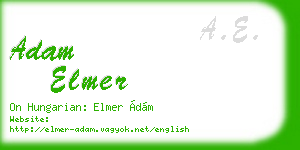 adam elmer business card